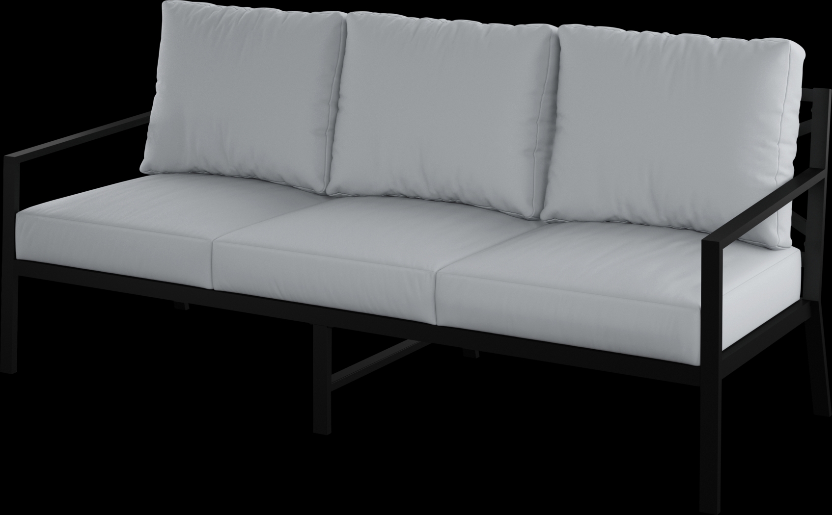 Outdoor Alberni White Sofa - Thumbnail - Image 1