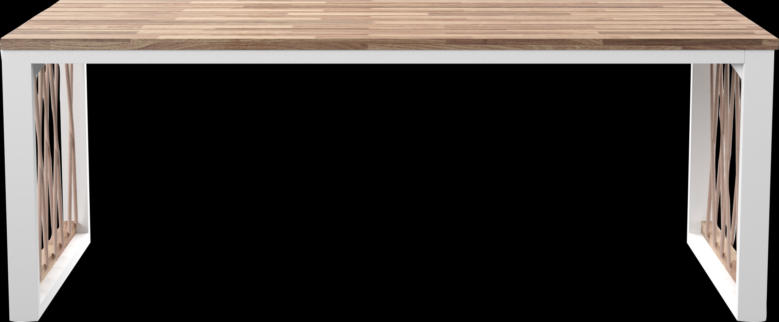 Outdoor Aldwell Natural Cocktail Table - Thumbnail - Image 2