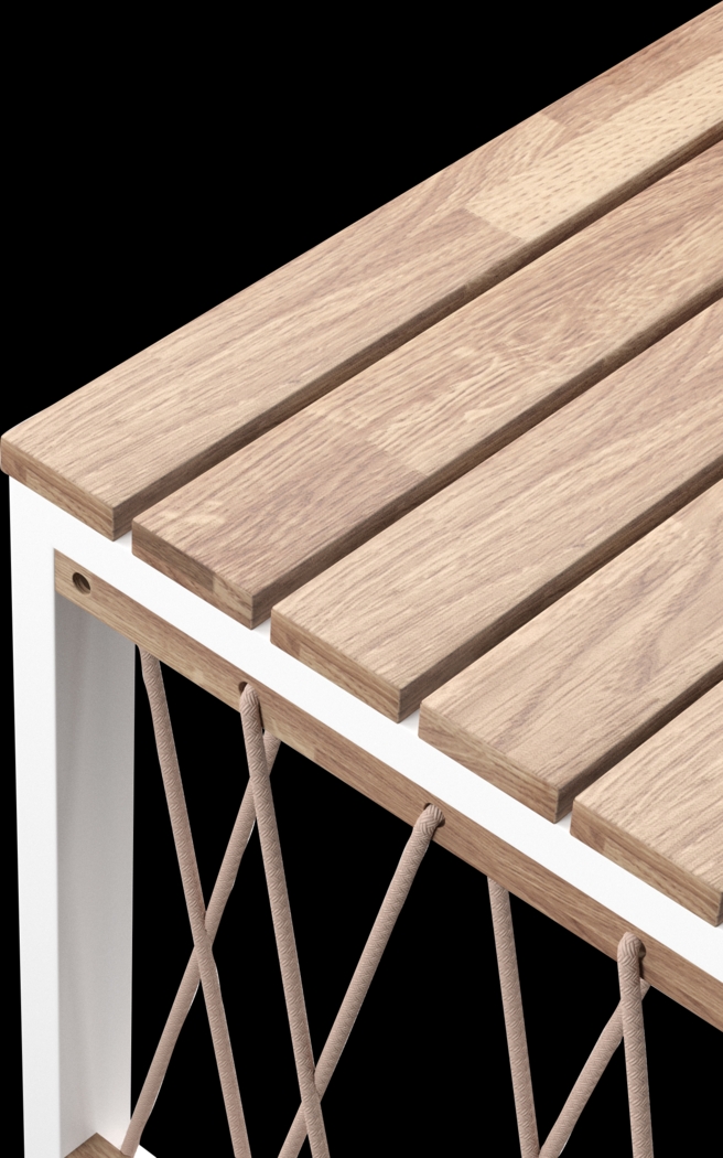 Outdoor Aldwell Natural Cocktail Table - Thumbnail - Image 4