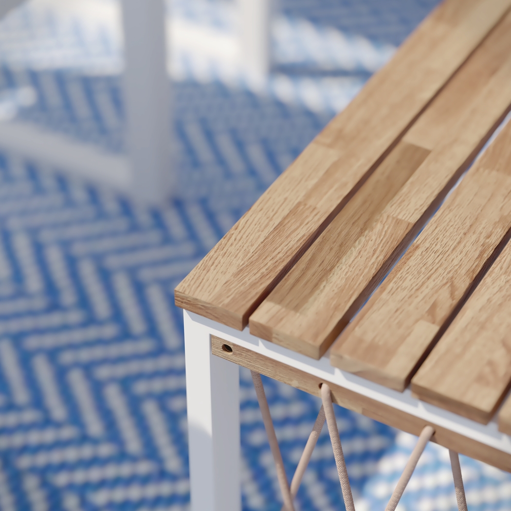 Outdoor Aldwell Natural Cocktail Table - Thumbnail - Image 5