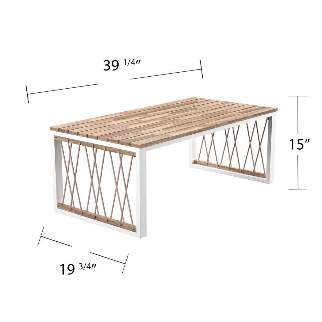Outdoor Aldwell Natural Cocktail Table - Thumbnail - Image 7
