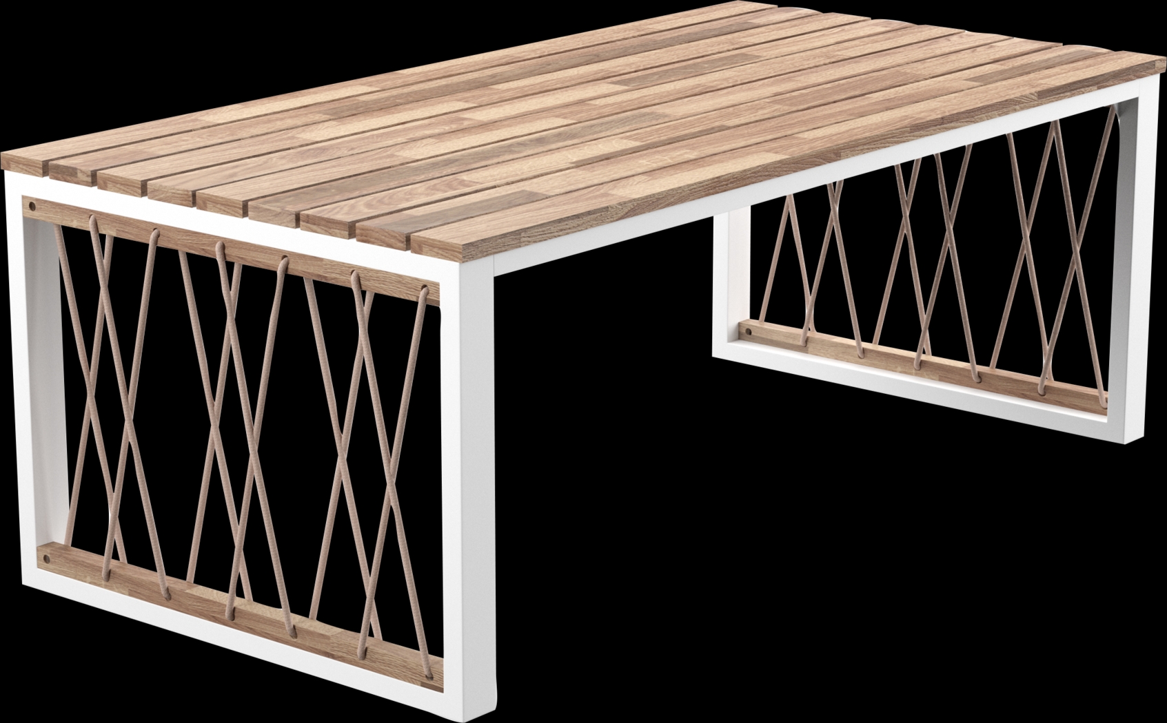 Outdoor Aldwell Natural Cocktail Table - Thumbnail - Image 1