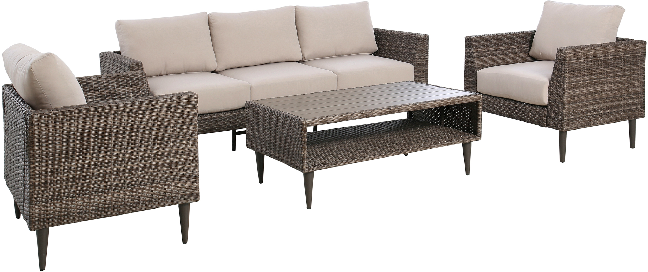 Outdoor Aleran Brown Cocktail Table - Thumbnail - Image 3