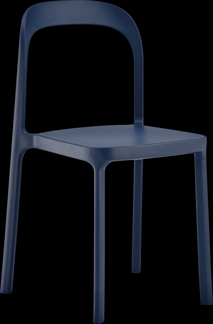 Outdoor Alether Blue Side Chair, Set of 2 - Thumbnail - Image 4