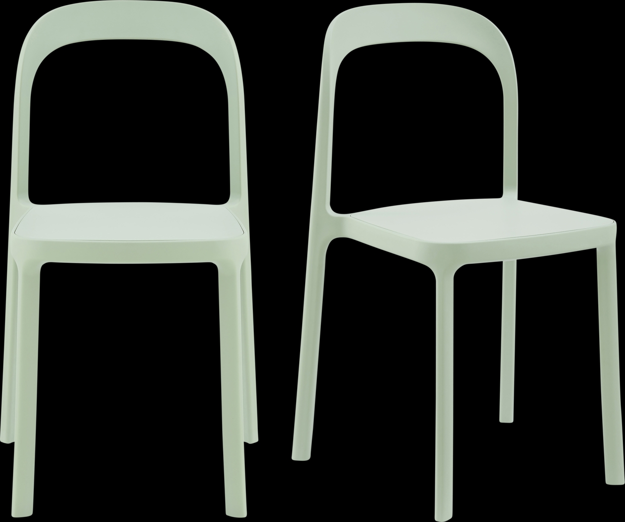 Outdoor Alether Mint Green Side Chair, Set of 2 - Thumbnail - Image 1