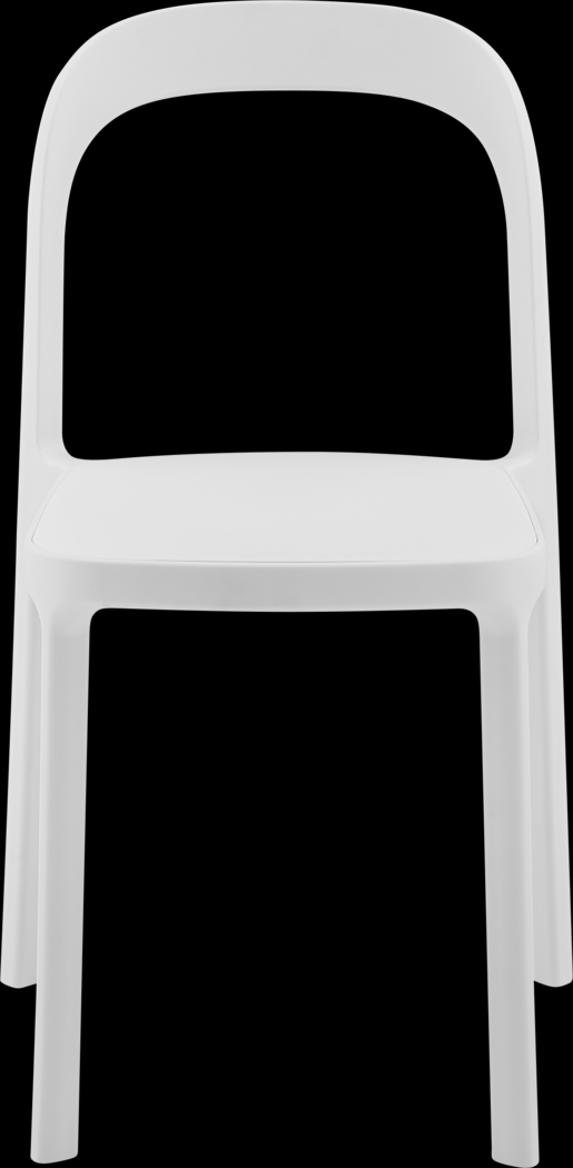 Outdoor Alether White Side Chair, Set of 2 - Thumbnail - Image 3