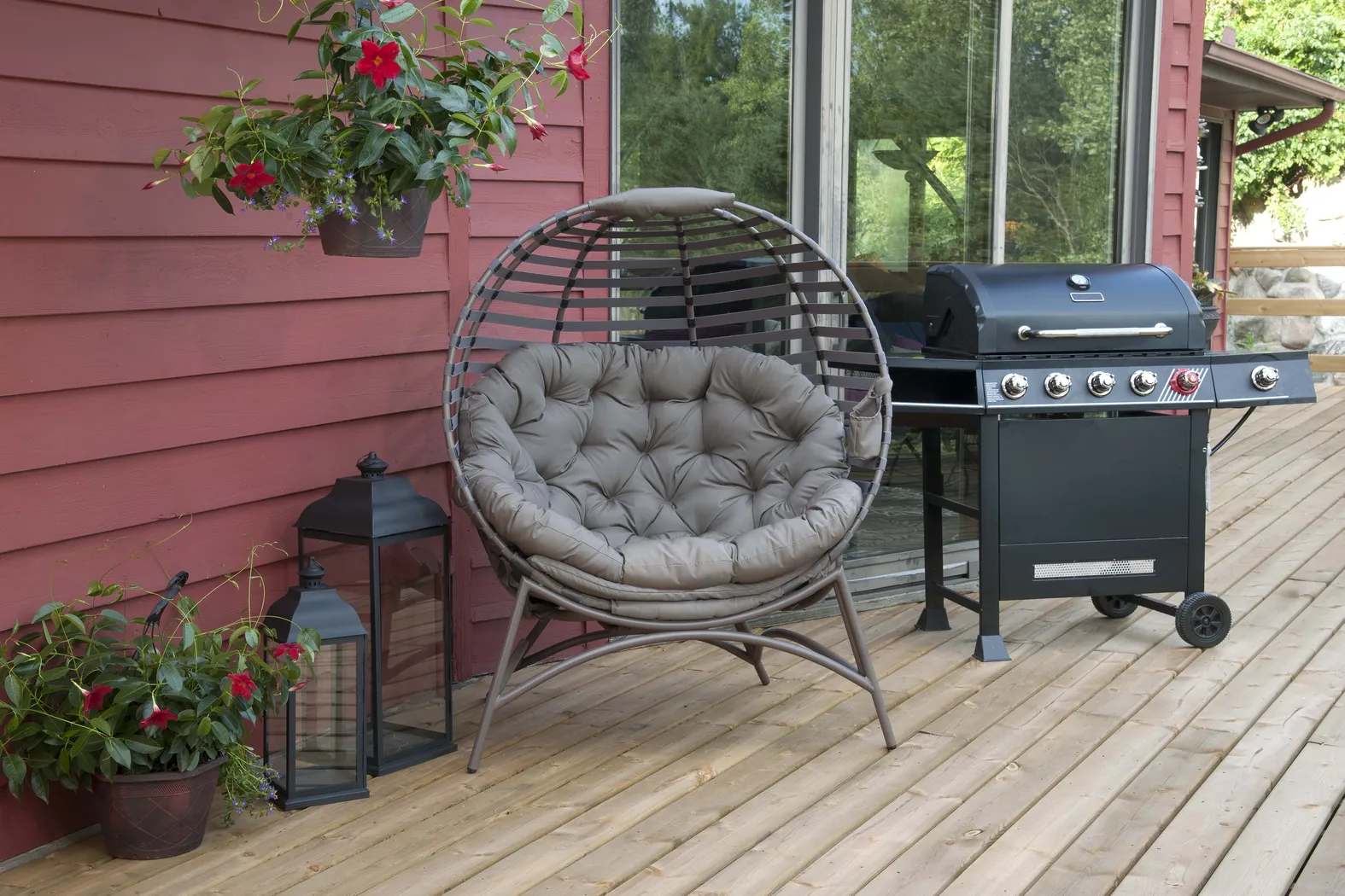 Outdoor Altgeld Beige Accent Chair - Thumbnail - Image 10