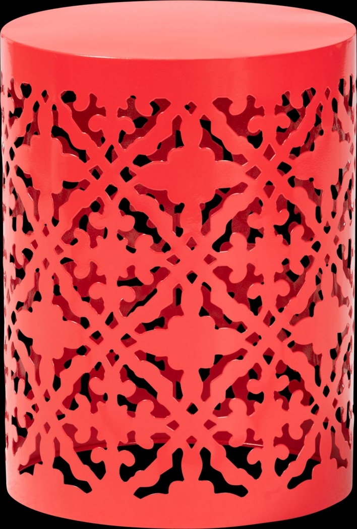 Outdoor Amilalyn Red Side Table - Thumbnail - Image 1