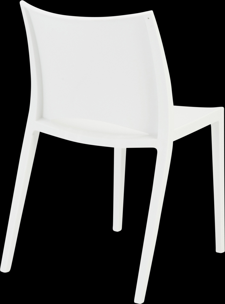Outdoor Amyamanda White Side Chair, Set of 2 - Thumbnail - Image 6