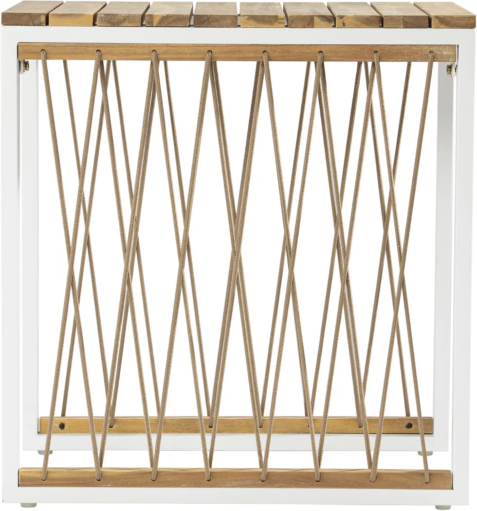 Outdoor Angelloz White End Table - Thumbnail - Image 3