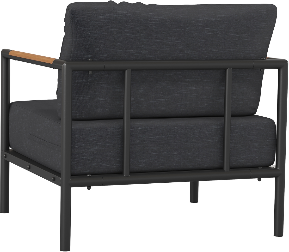 Outdoor Annelan Black Accent Chair - Thumbnail - Image 3