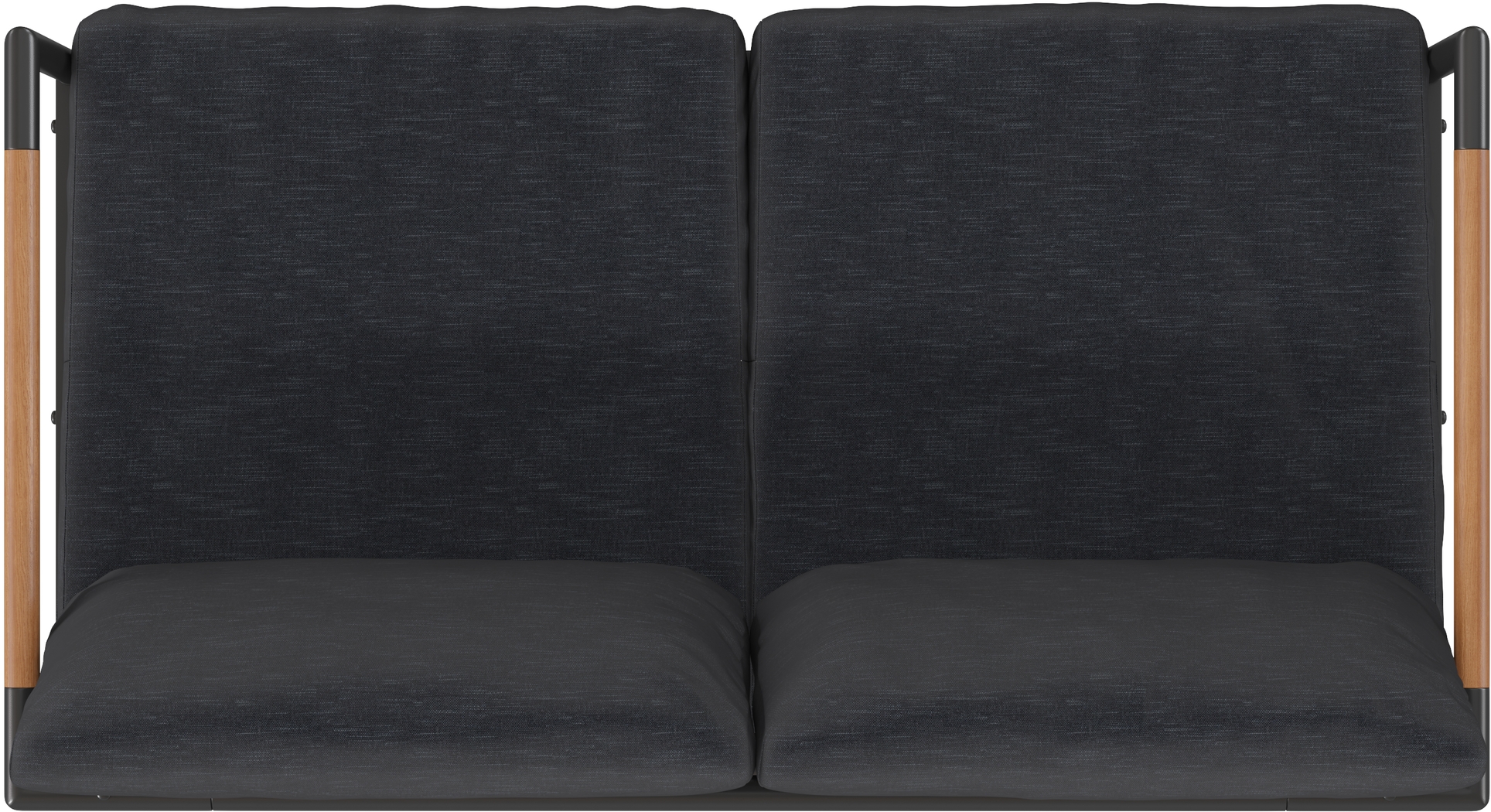 Outdoor Annelan Black Loveseat - Thumbnail - Image 5