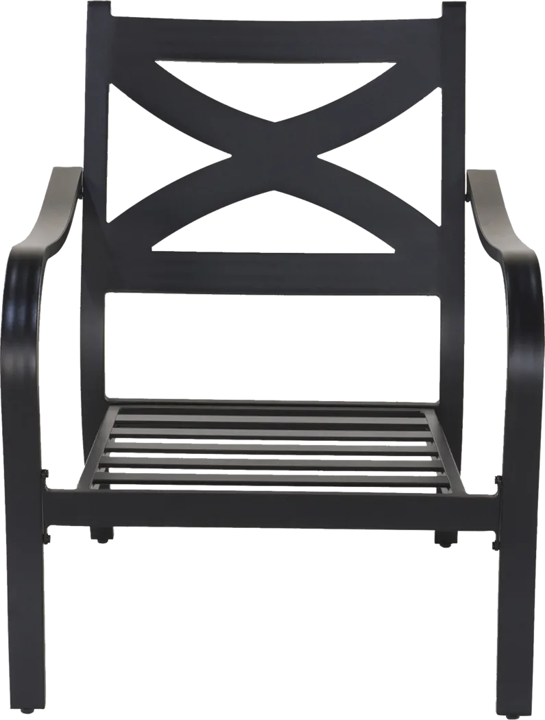 Outdoor Anola Blue Club Chair, Set of 2 - Thumbnail - Image 7