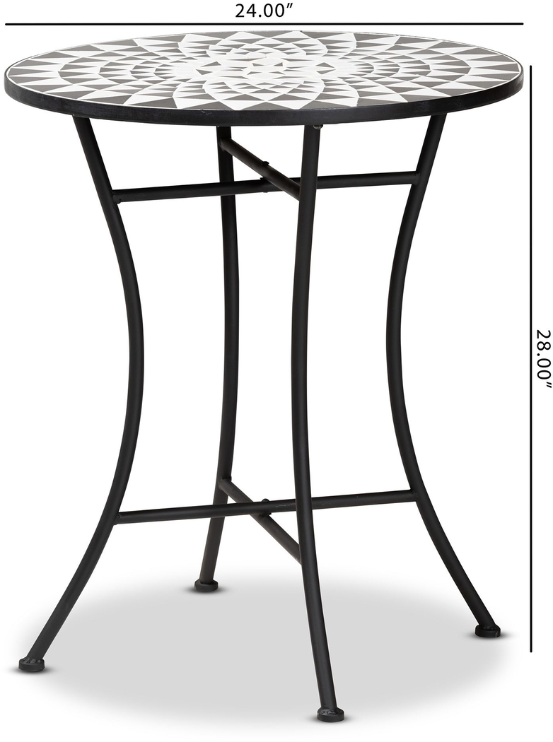 Outdoor Antina Black Dining Table - Thumbnail - Image 6