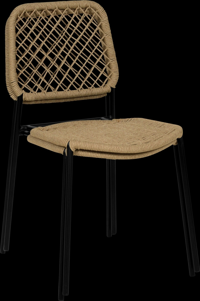 Outdoor Aquetong Brown Dining Chair - Thumbnail - Image 4