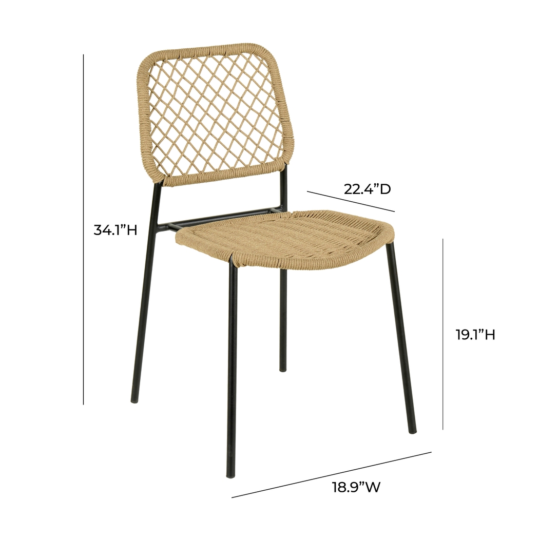 Outdoor Aquetong Brown Dining Chair - Thumbnail - Image 7