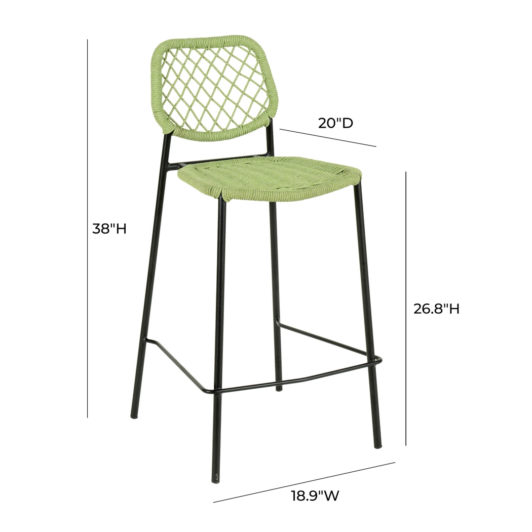 Outdoor Aquetong Green Counter Stool - Thumbnail - Image 8