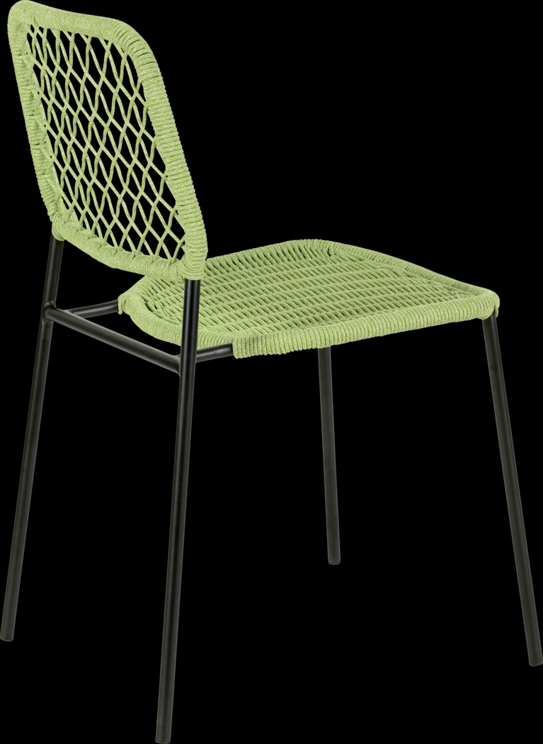 Outdoor Aquetong Green Side Chair - Thumbnail - Image 3