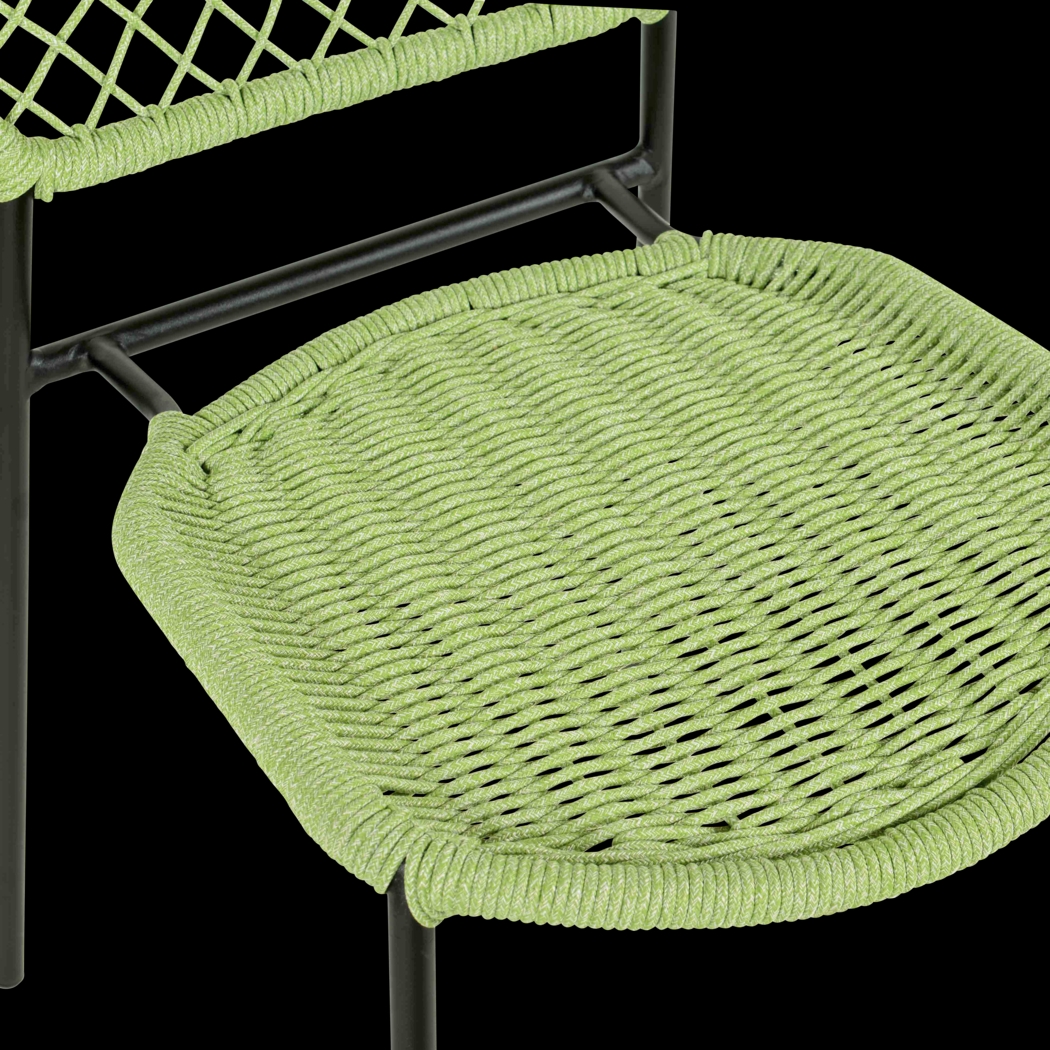 Outdoor Aquetong Green Side Chair - Thumbnail - Image 5