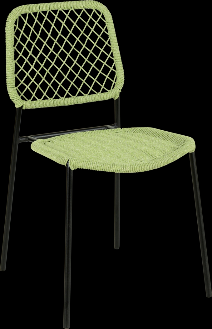 Outdoor Aquetong Green Side Chair - Thumbnail - Image 1
