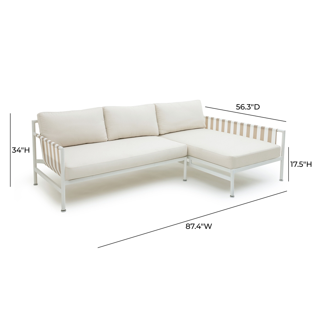 Outdoor Arboleda 2 Pc Right Arm Chaise Sectional - Thumbnail - Image 6