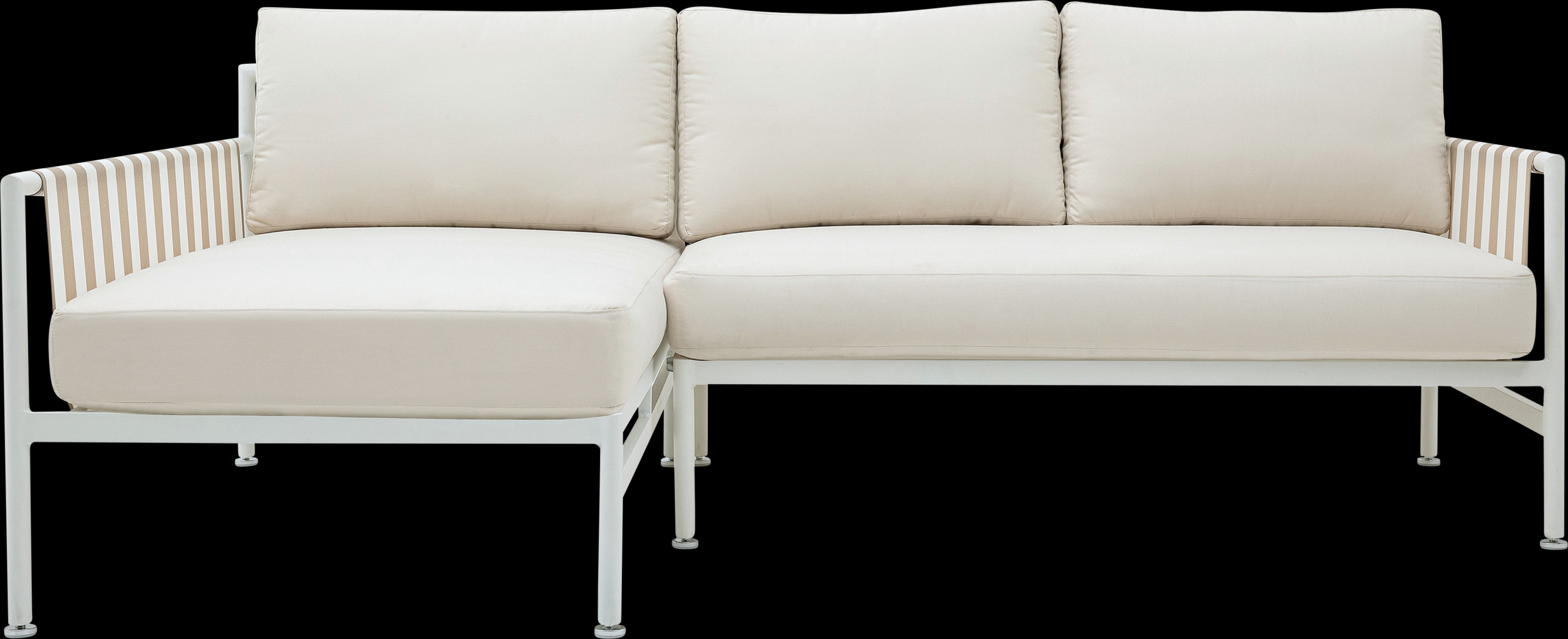 Outdoor Arboleda Cream 2 Pc Left Arm Chaise Sectional - Thumbnail - Image 3