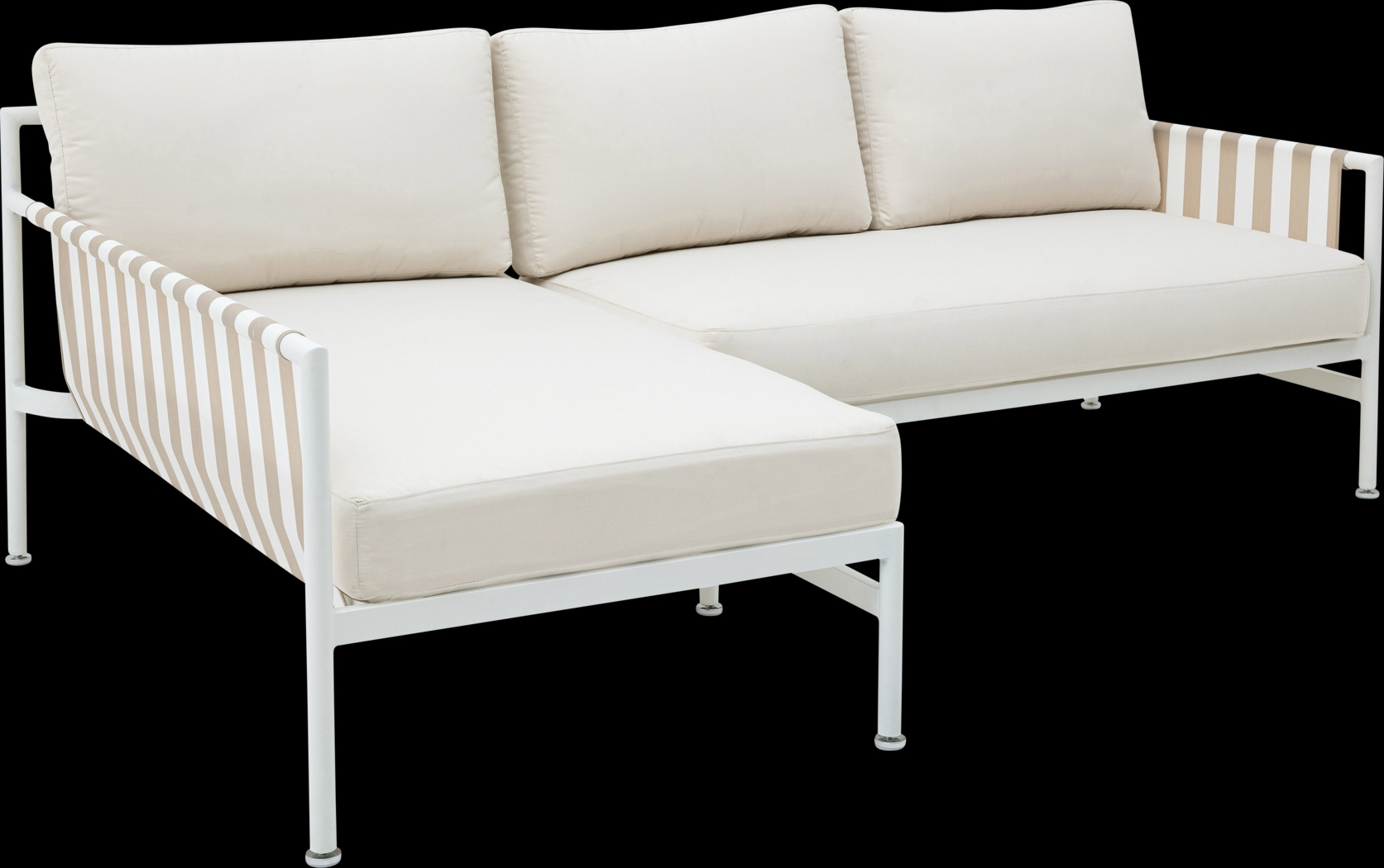 Outdoor Arboleda Cream 2 Pc Left Arm Chaise Sectional - Thumbnail - Image 1