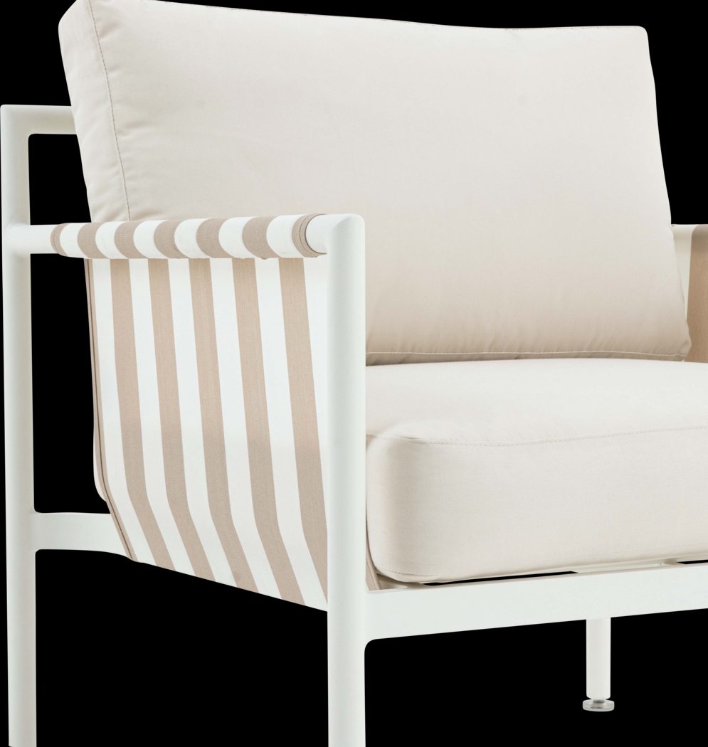 Outdoor Arboleda Cream Accent Chair - Thumbnail - Image 5