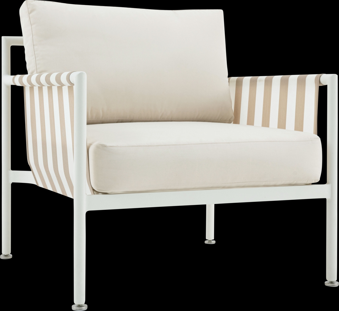 Outdoor Arboleda Cream Accent Chair - Thumbnail - Image 1
