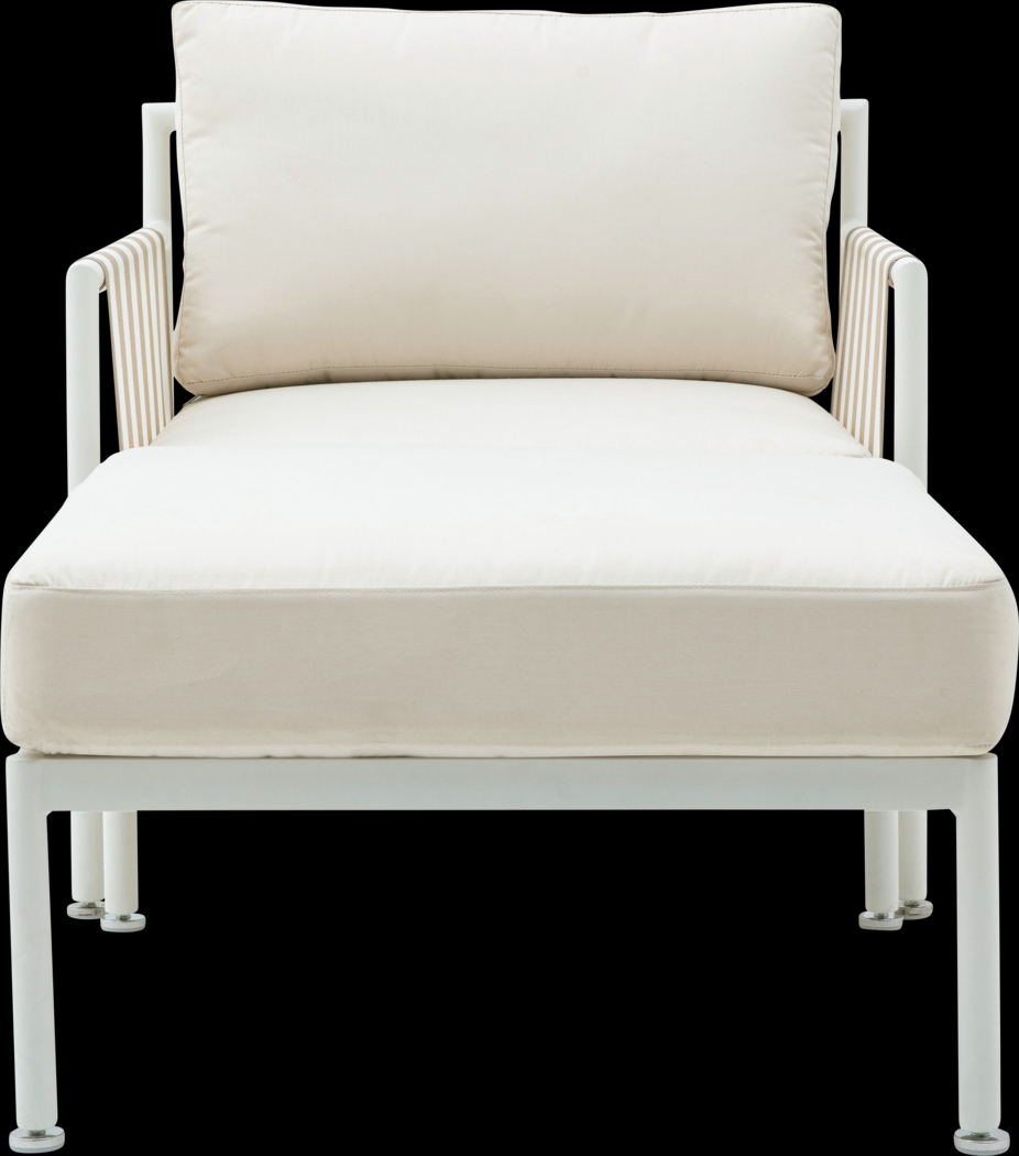 Outdoor Arboleda Cream Chaise - Thumbnail - Image 2