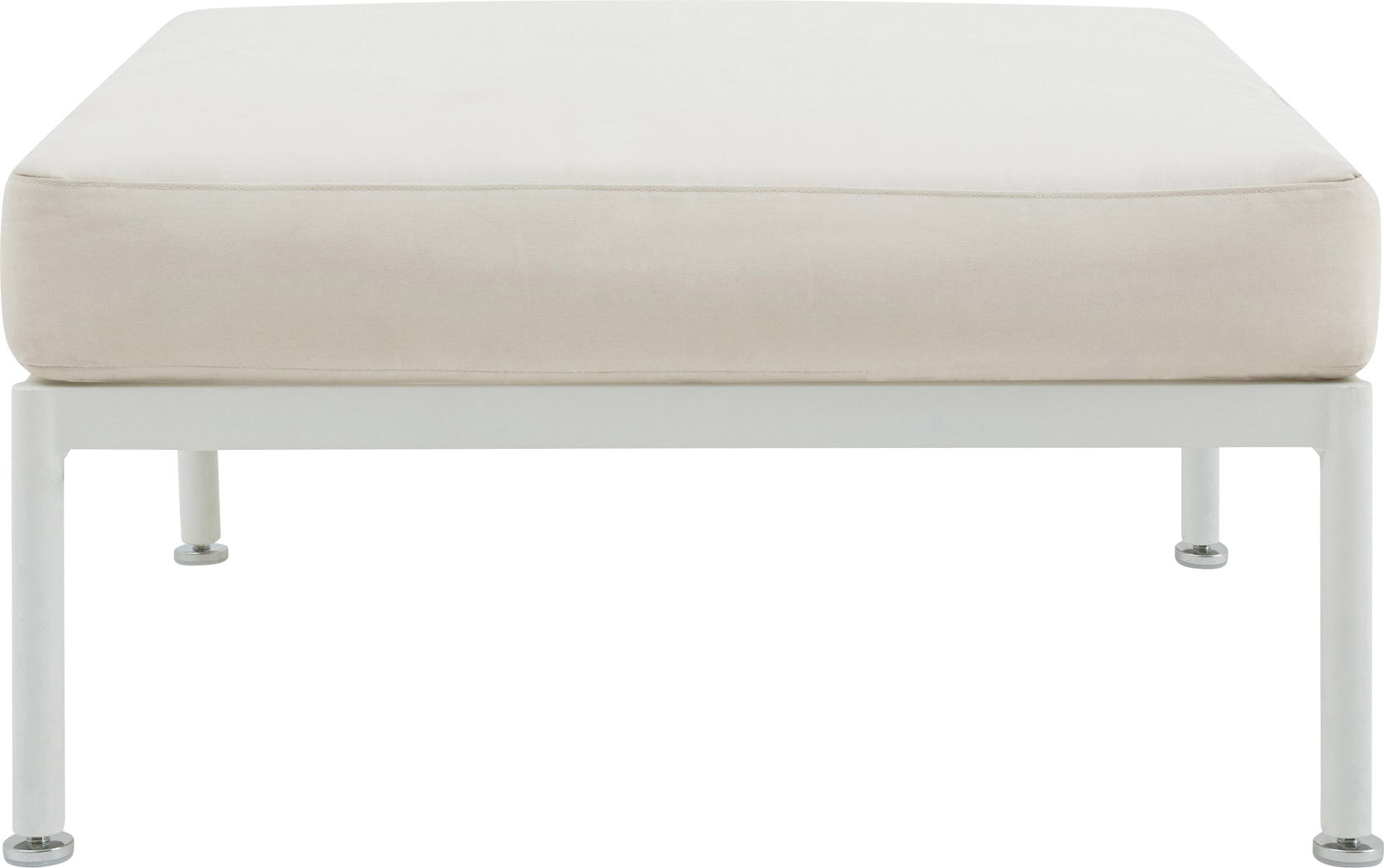 Outdoor Arboleda Cream Ottoman - Thumbnail - Image 2