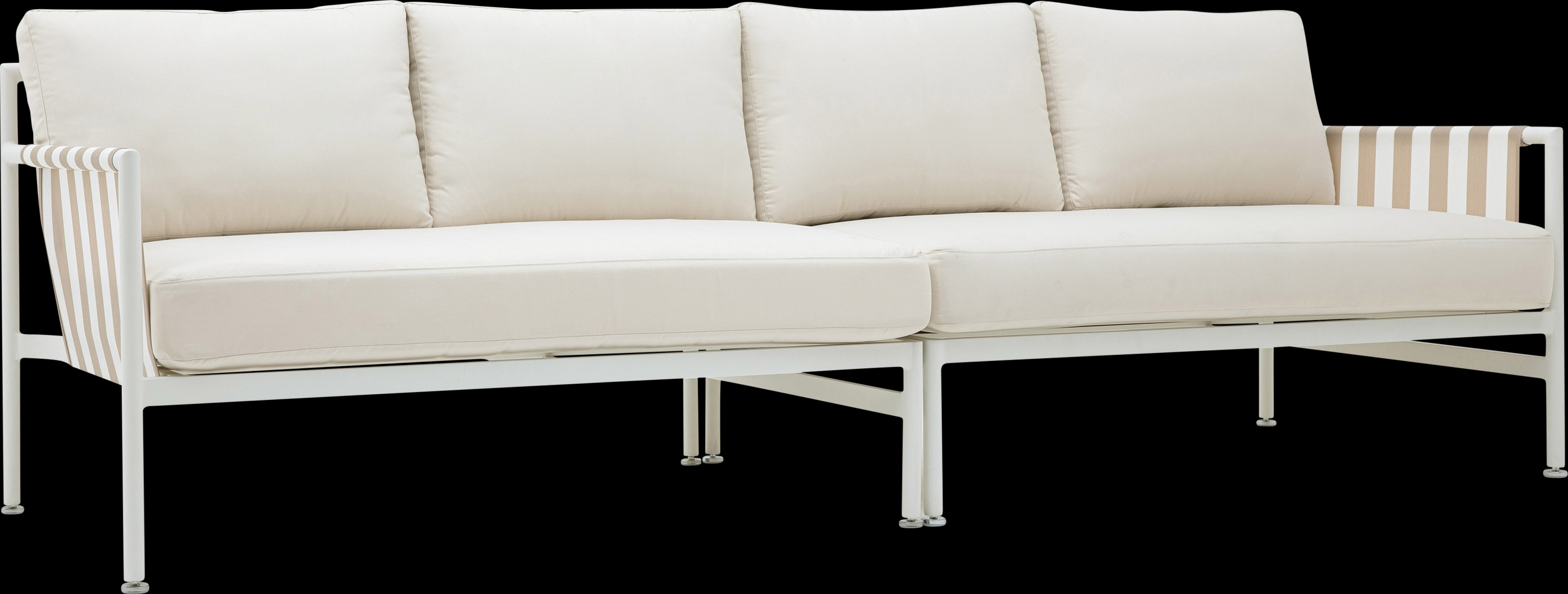 Outdoor Arboleda Cream Sofa - Thumbnail - Image 3