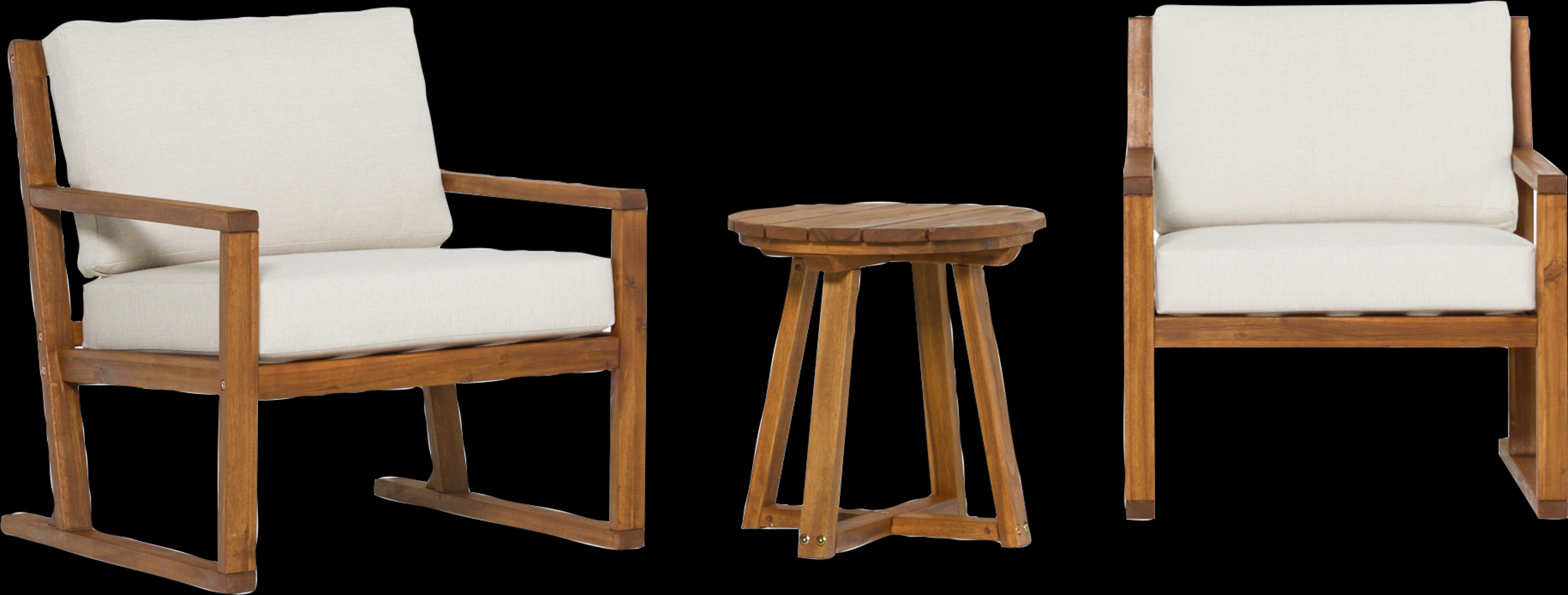 Outdoor Arborhazy Brown 3pc Chat Set - Thumbnail - Image 4