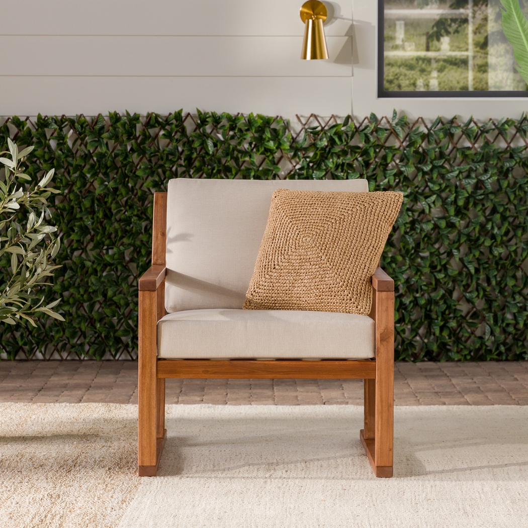 Outdoor Arborhazy Brown Accent Chair - Thumbnail - Image 3