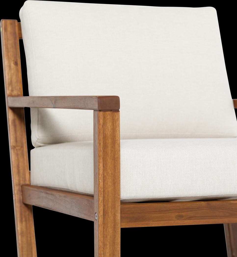 Outdoor Arborhazy Brown Accent Chair - Thumbnail - Image 4