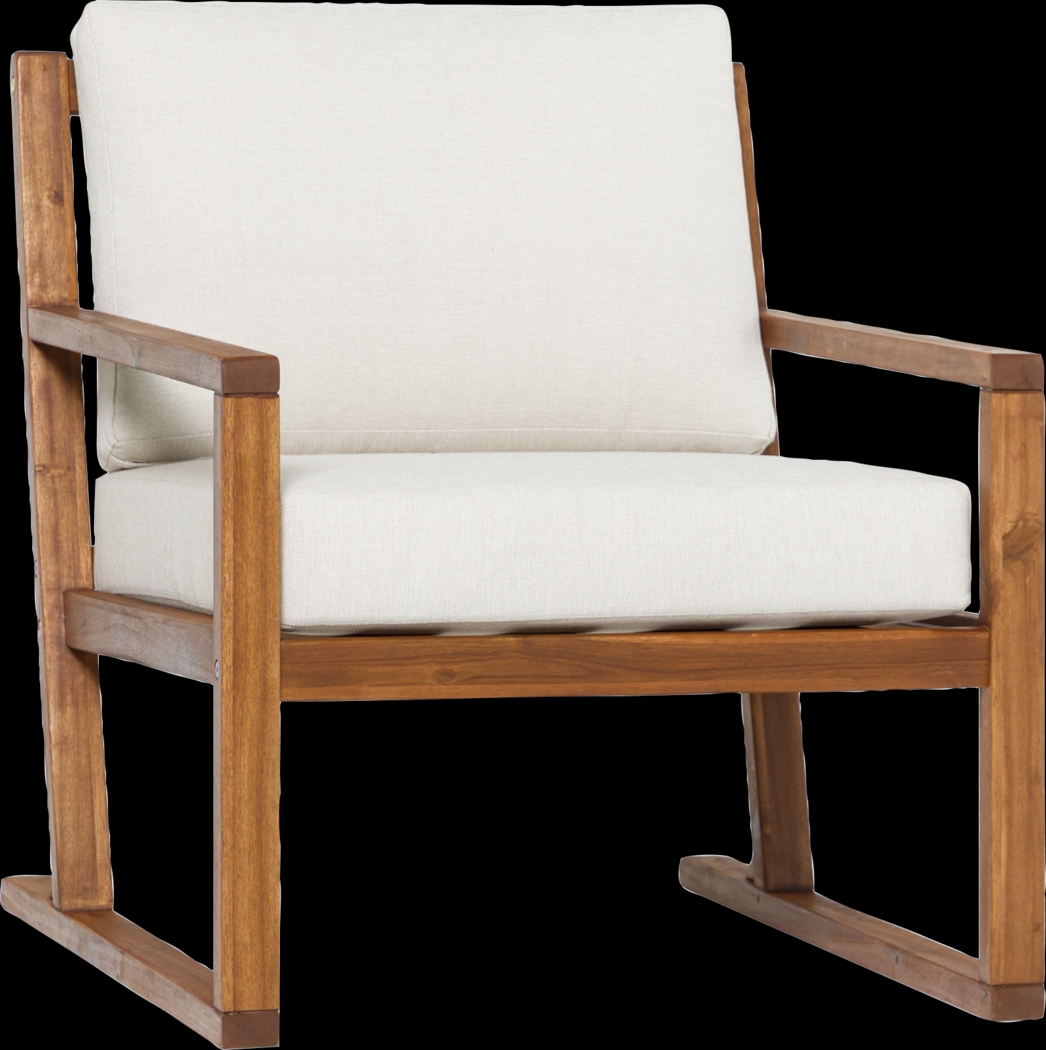 Outdoor Arborhazy Brown Accent Chair - Thumbnail - Image 1