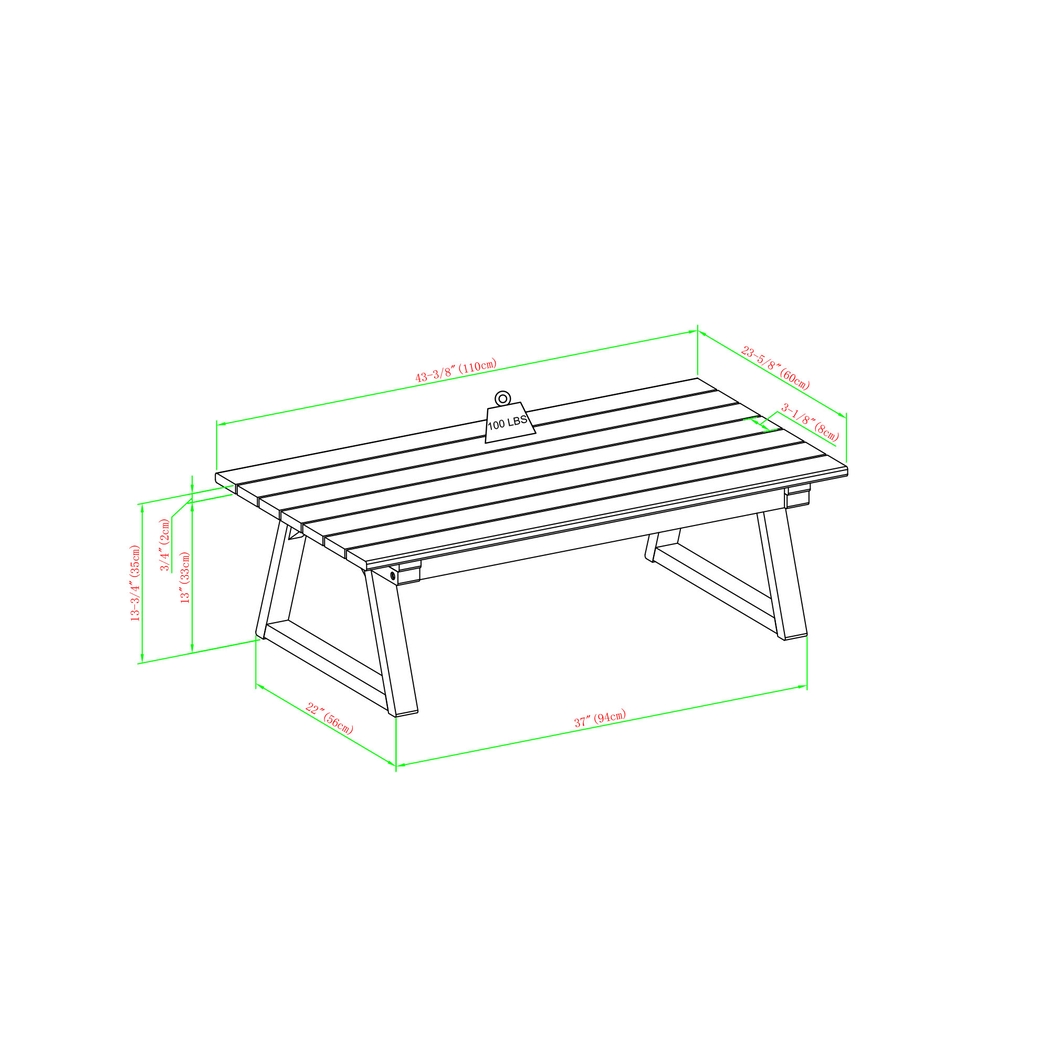 Outdoor Arborhazy Brown Cocktail Table - Thumbnail - Image 7