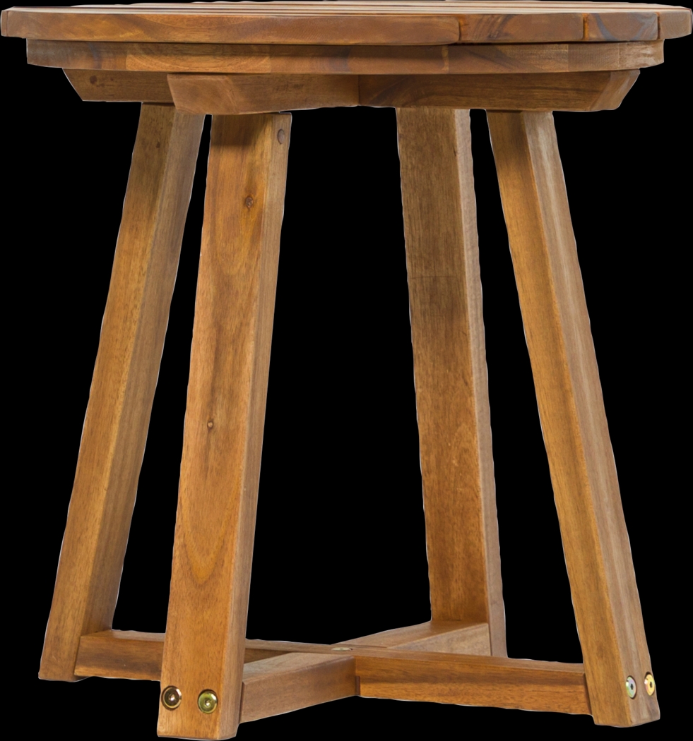 Outdoor Arborhazy Brown End Table - Thumbnail - Image 1