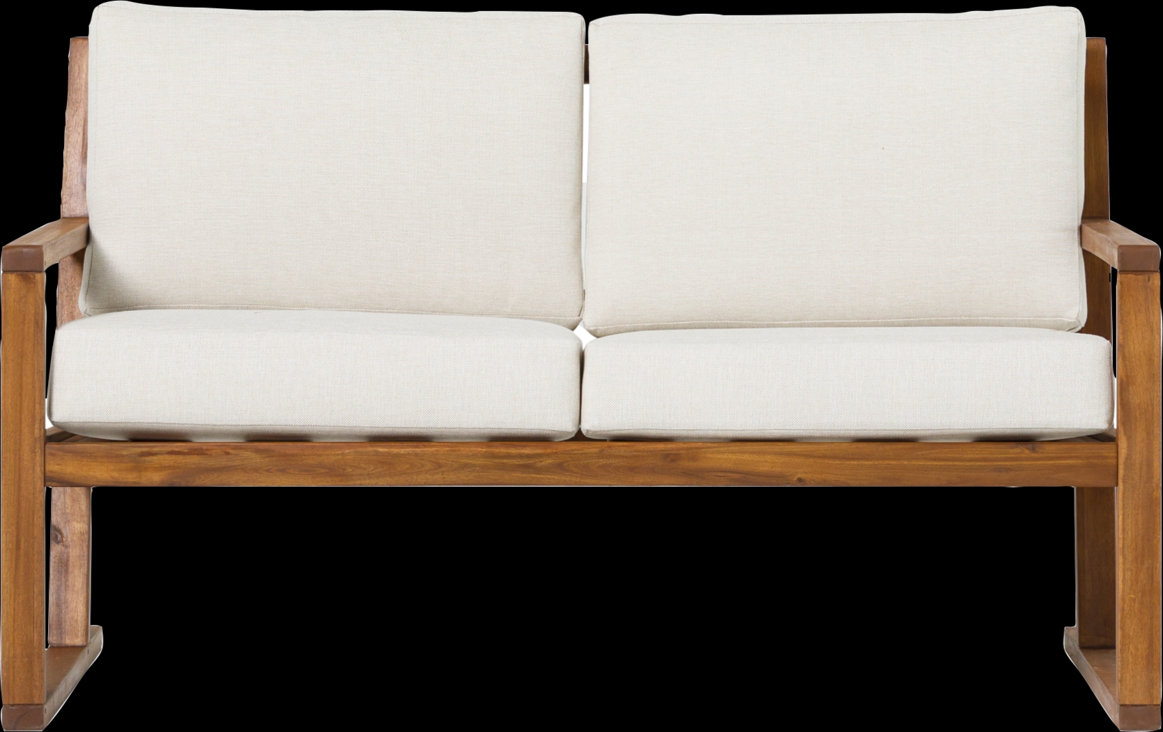 Outdoor Arborhazy Brown Loveseat - Thumbnail - Image 1