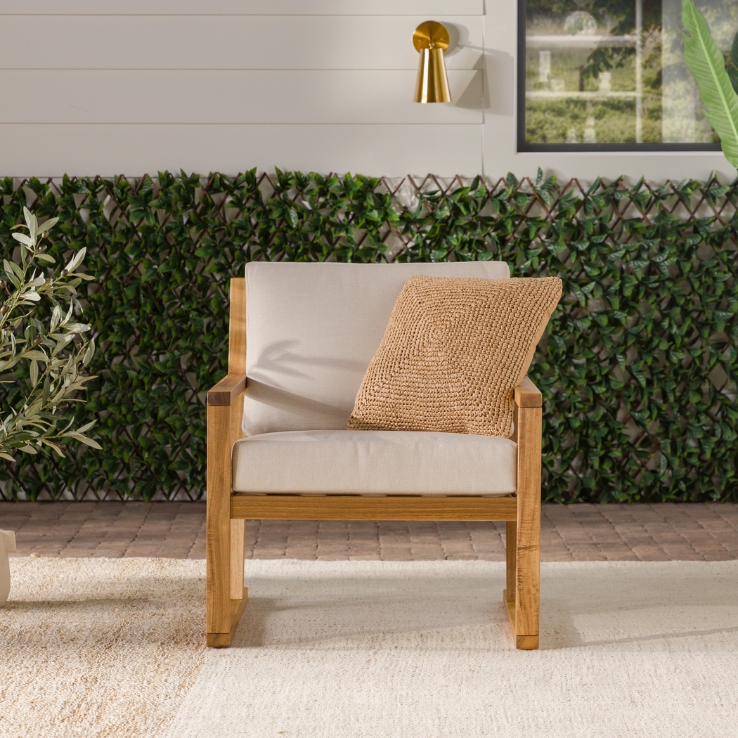 Outdoor Arborhazy Natural Accent Chair - Thumbnail - Image 3