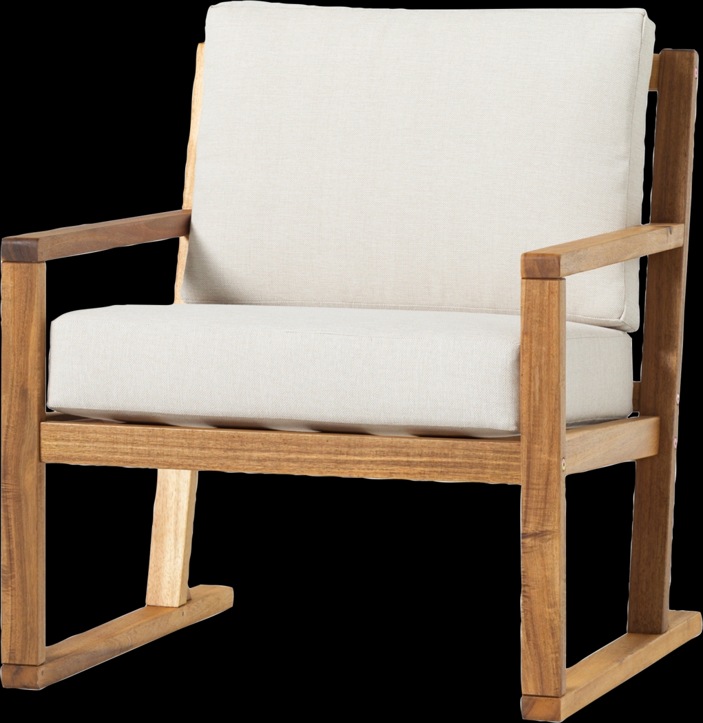 Outdoor Arborhazy Natural Accent Chair - Thumbnail - Image 1