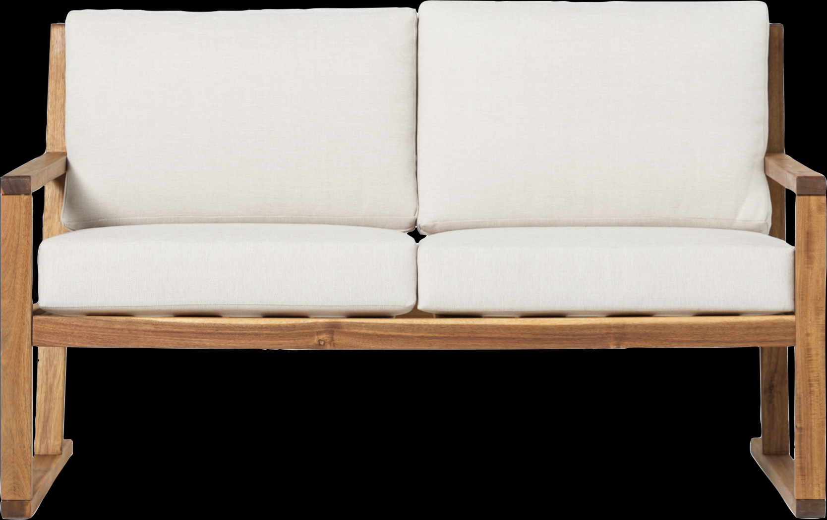 Outdoor Arborhazy Natural Loveseat - Thumbnail - Image 1