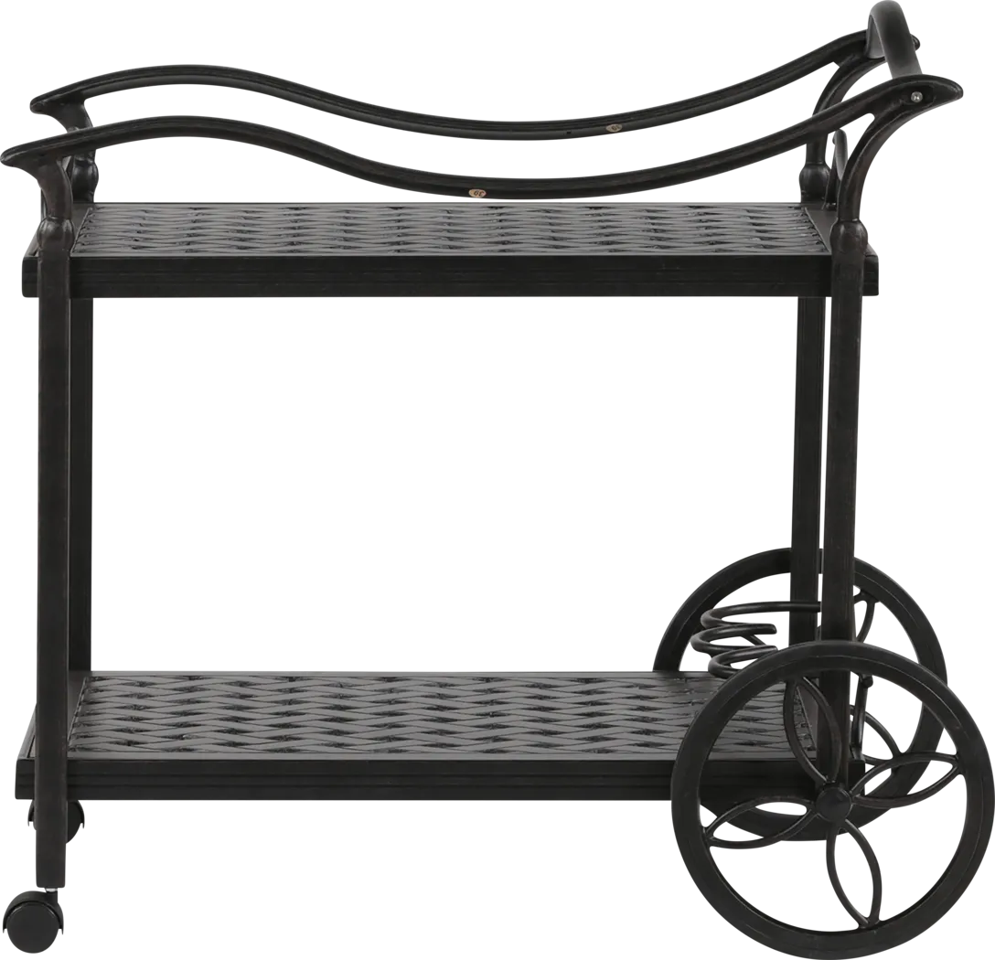 Outdoor Arignon Bronze Bar Cart - Thumbnail - Image 1