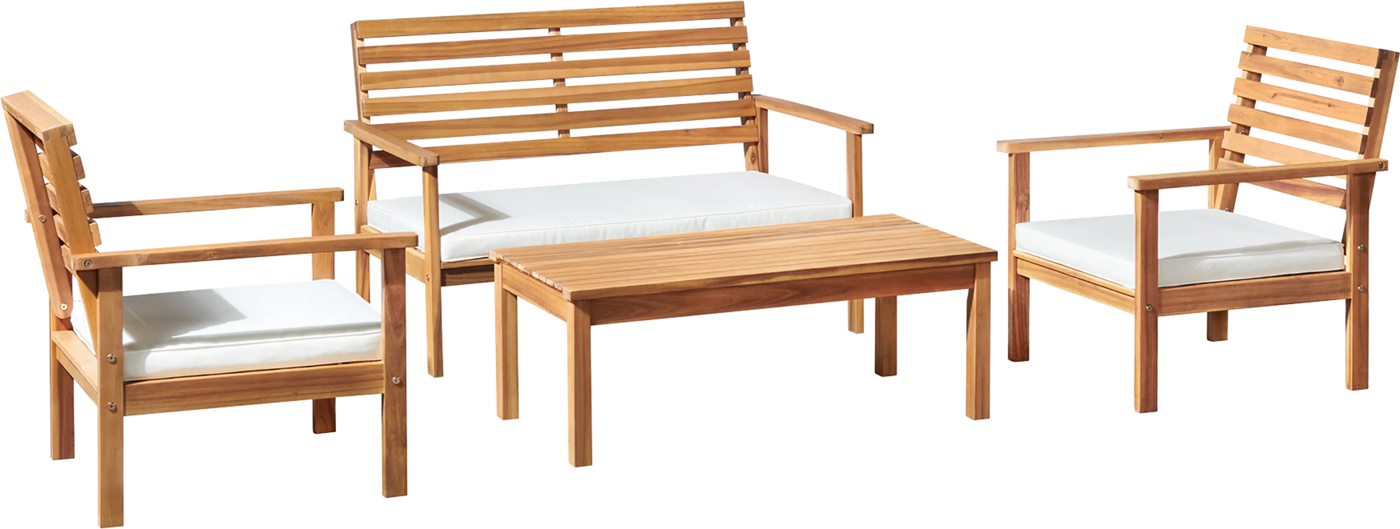 Outdoor Aronmink Brown 4pc Seating Set - Thumbnail - Image 1