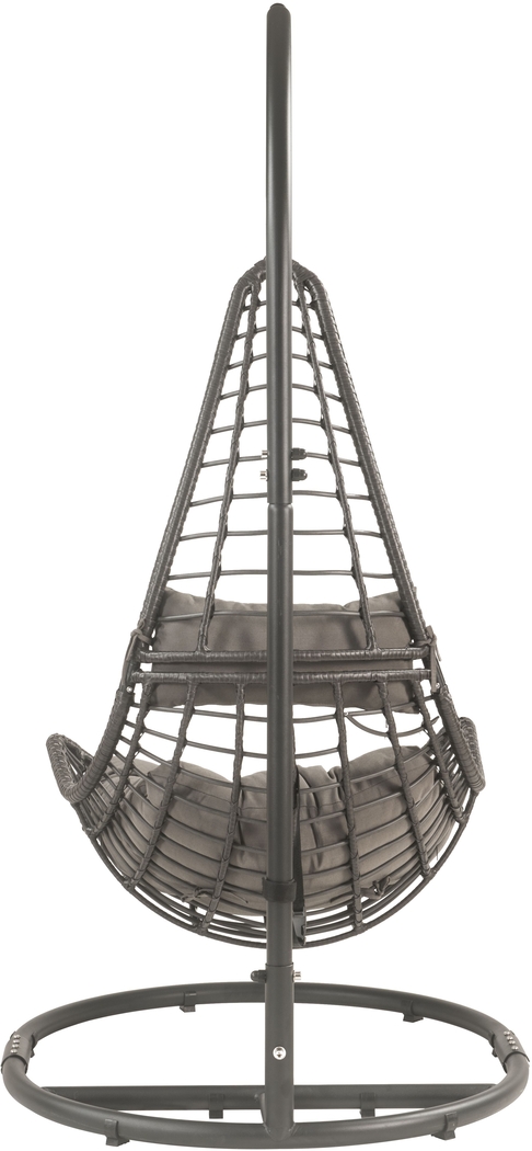 Outdoor Ashayla Charcoal Hanging Chair - Thumbnail - Image 5