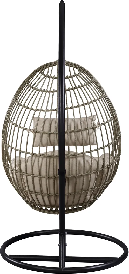 Outdoor Astani Beige Hanging Chair - Thumbnail - Image 4