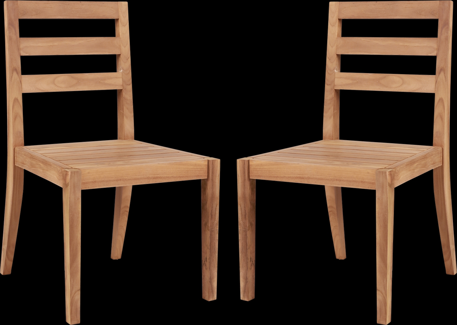 Outdoor Bacheller I Natural Dining Chair, Set of 2 - Thumbnail - Image 1