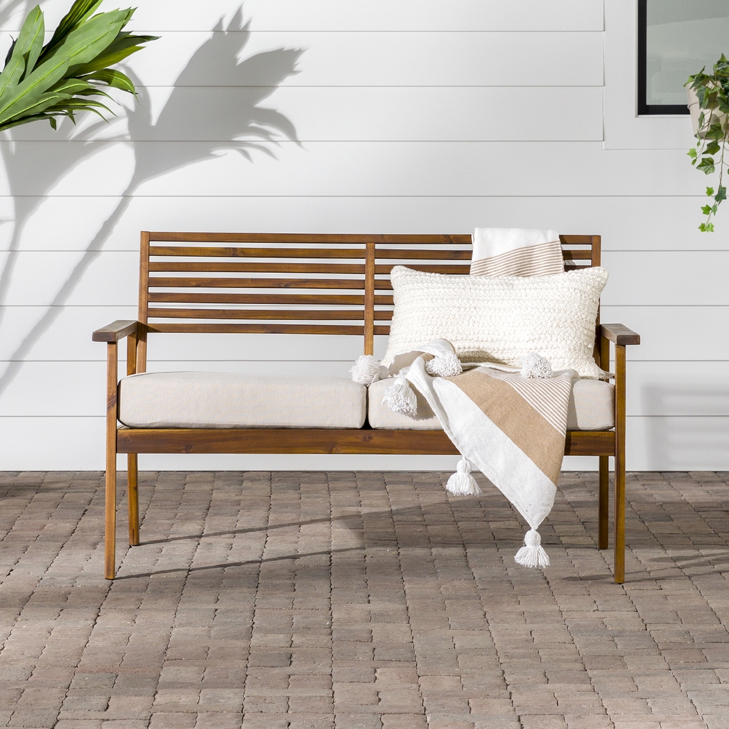 Outdoor Baypool Brown Loveseat - Thumbnail - Image 2