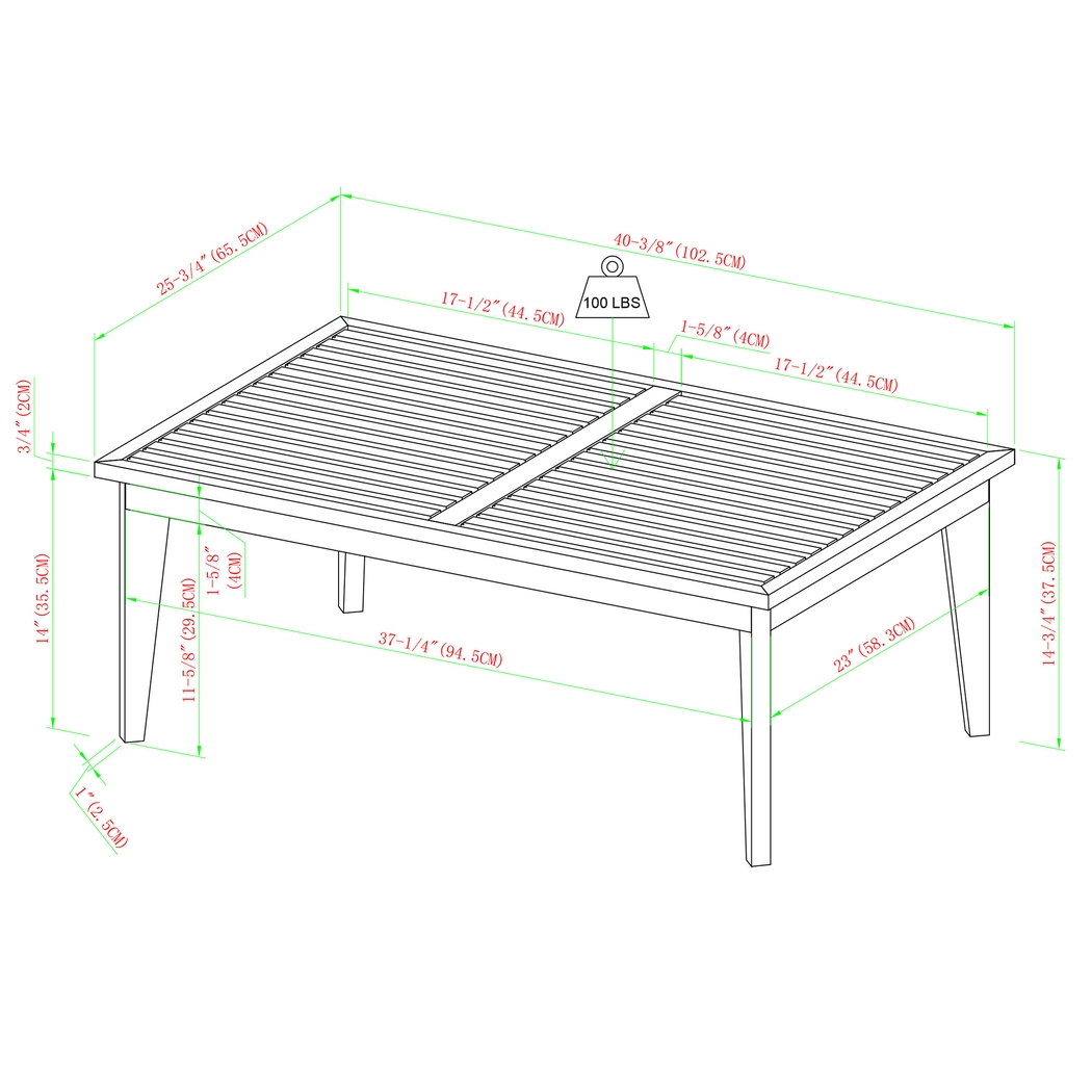 Outdoor Baypool Dark Brown Cocktail Table - Thumbnail - Image 7