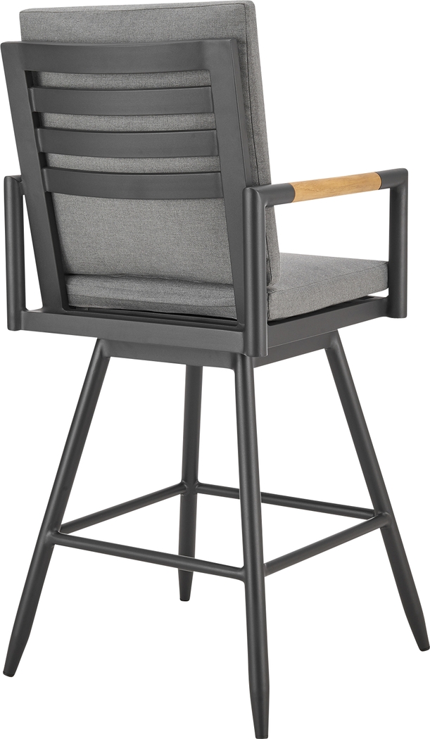 Outdoor Berrycords I Dark Gray and Black Barstool - Thumbnail - Image 3
